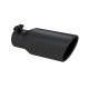 Exhaust Tip 4 Inch O.D. Angled Rolled End 2 3/4 Inch Inlet 10 Inch Length Black Coated MBRP