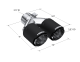 Carbon Fiber Tip Pro Series 2.5 Inch ID Dual 3.5 Inch OD Out 9.45 Length Dual Wall MBRP