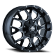 Warrior 8015 M Gloss Black / Milled Spokes